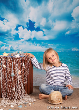 Kindergarten Foto Motiv Nr.2 mit dem Thema: Am Strand
